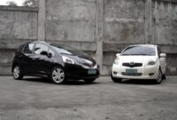 Toyota Yaris vs Honda Jazz GE8