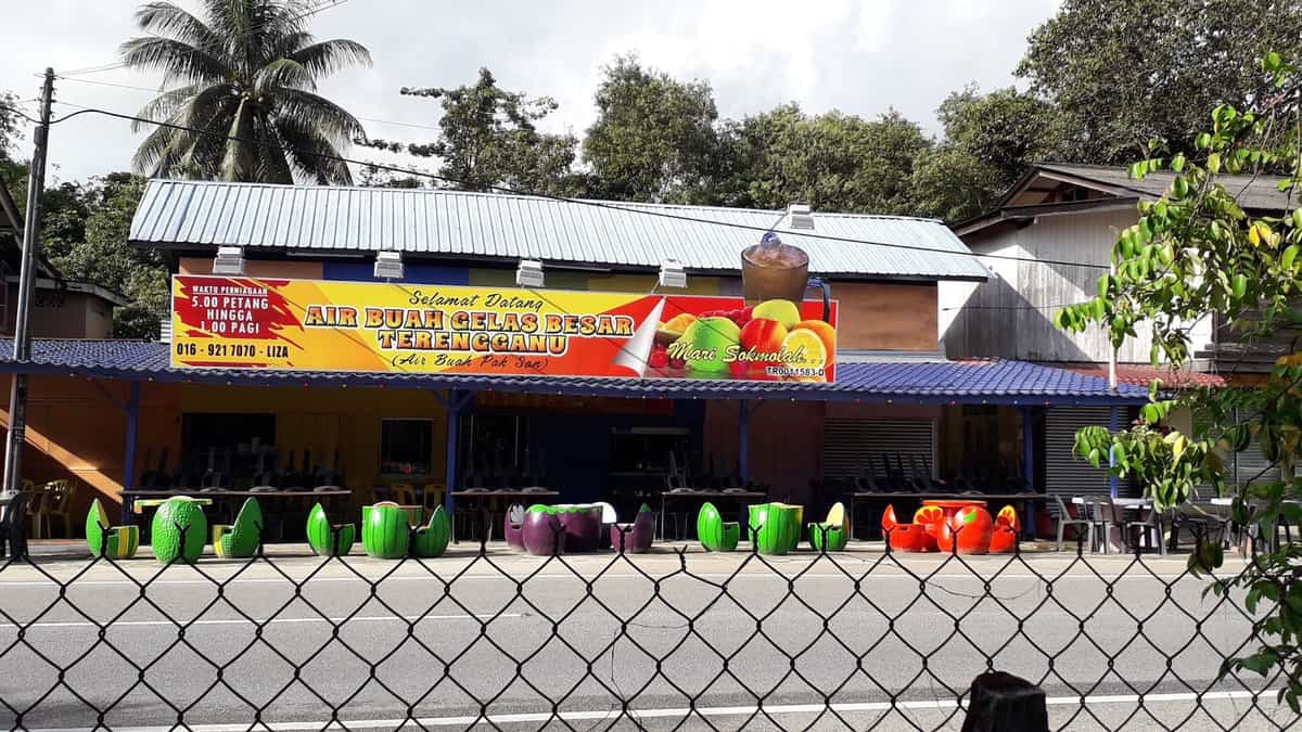 Air Buah Gelas Besar Terengganu Kedai Makan Kuala Terengganu