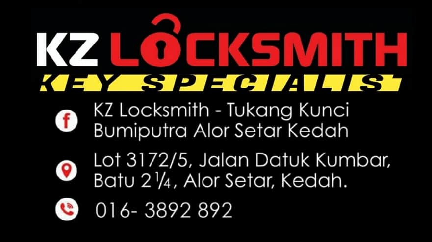KZ LOCKSMITH - Tukang Kunci Bumiputra Alor Setar Kedah Kedai Kunci Kedah