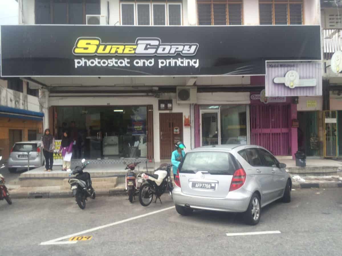 Sure Copy Percetakan Dan Photostat Kedai Fotostat Perak