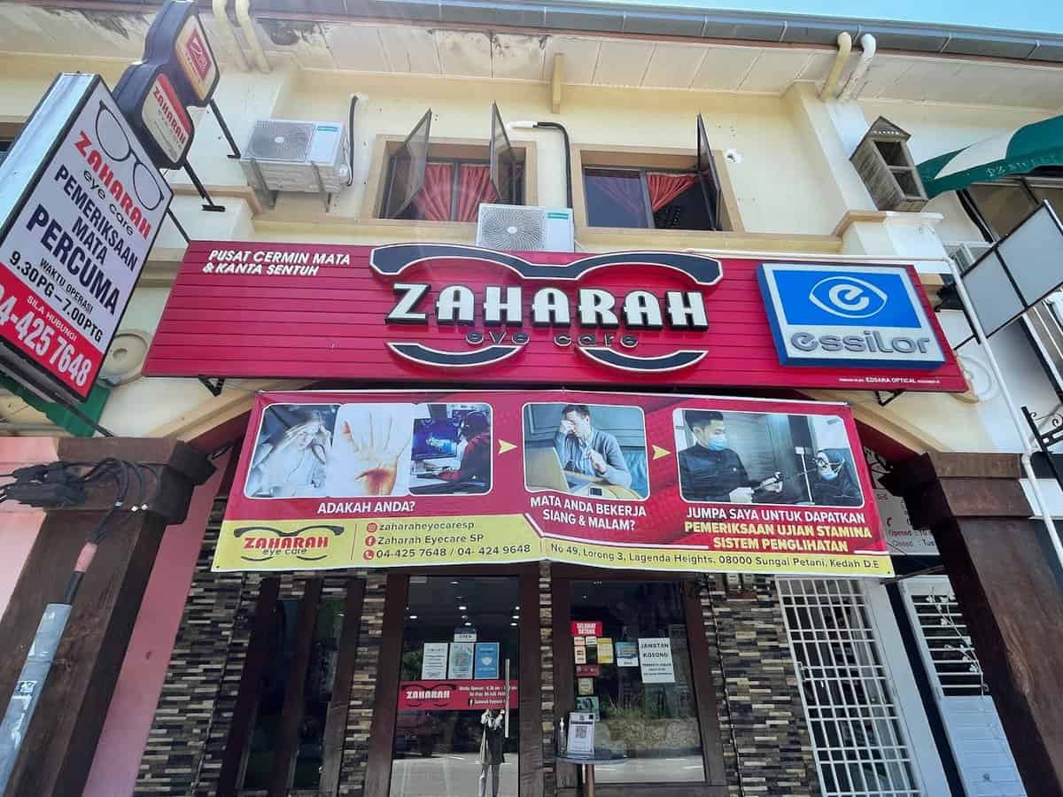 Zaharah Eyecare Sungai Petani (Kedai cermin mata) Kedai Cermin Mata Kedah