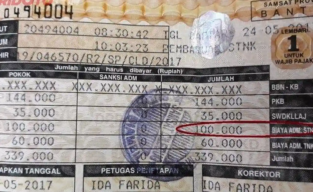 Cara Melihat Pajak Motor di STNK