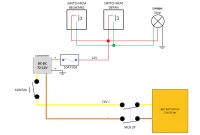 Rangkaian Lampu Rem Belakang Sepeda Motor